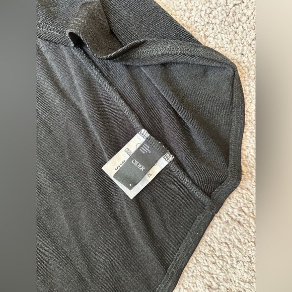 Black High Low High Neck Dress with Side Tie Knot Size L - Picture 4 of 6